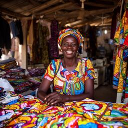 Small business owner at work